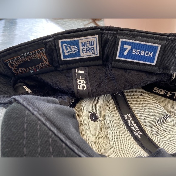 NEW ERA MONTREAL EXPOS BLACK MLB BASEBALL 59FIFTY FITTED HAT UNISEX - Picture 4 of 7